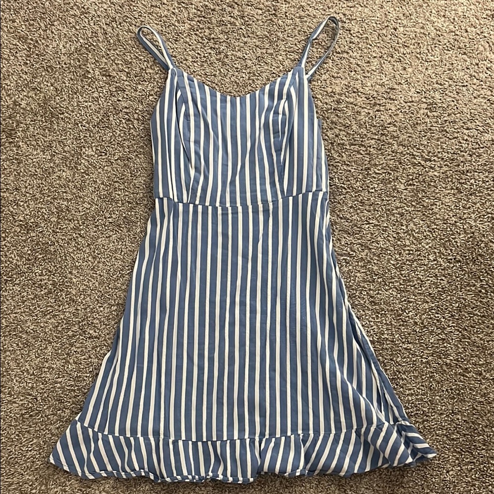 Old Navy Blue and White Striped Dress